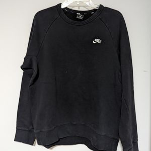 Men's Black Nike Crewneck - Med